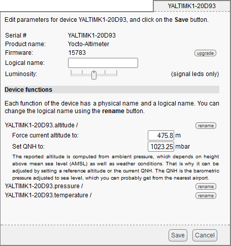 yocto-alitimeter config 1