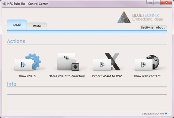 NFC reader setup