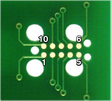 J-Link Needle Adapter PCB 220x