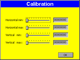 emWin VSS DialogSample Calibrate