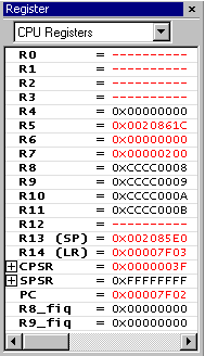 embos iar BlockedTask Register