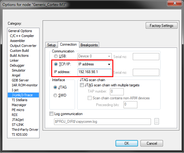 remoteserver settings ewarm