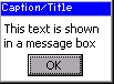 widgets messagetext